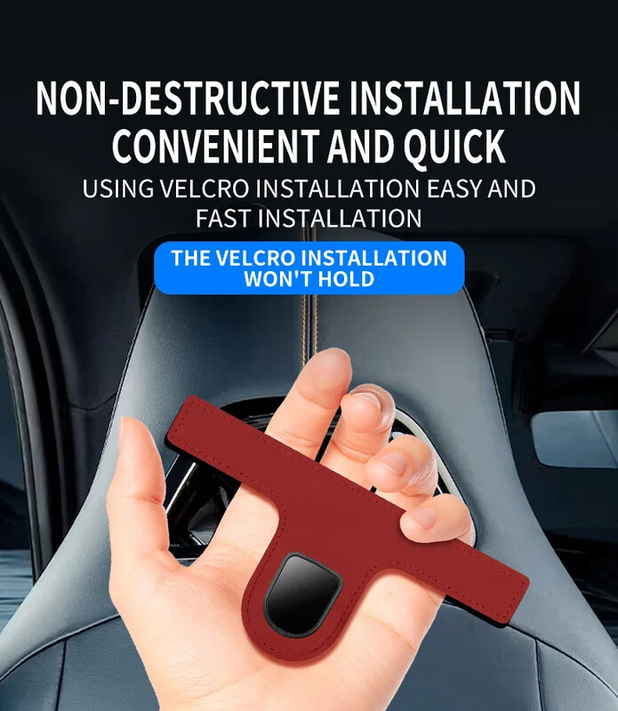 Automobilio galvos atramos kablys Aukščiausios kokybės odinis galinės sėdynės pakabinimo kablys sportinei sėdynei 15KG didelė apkrovą laikanti lydinio kablio kabliukas