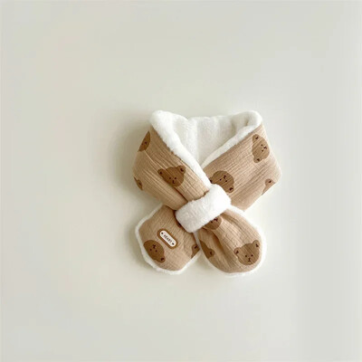 Topli šalovi za dojenčad Dječji šalovi s korejskim slatkim crtanim medvjedom Jesen Zima Topli šalovi za novorođene dječake i djevojčice Rekviziti za fotografije