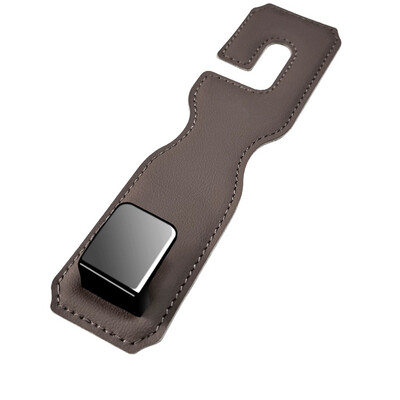 Κρυφός γάντζος καθίσματος αυτοκινήτου Στήριγμα κεφαλιού από δέρμα σουέτ Μαλακό κρεμαστό άγκιστρο 20kg Ανθεκτικό στη φθορά Αξεσουάρ κρεμάστρα πίσω σειράς