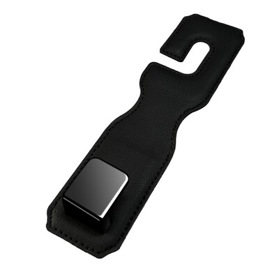 Κρυφός γάντζος καθίσματος αυτοκινήτου Στήριγμα κεφαλιού από δέρμα σουέτ Μαλακό κρεμαστό άγκιστρο 20kg Ανθεκτικό στη φθορά Αξεσουάρ κρεμάστρα πίσω σειράς