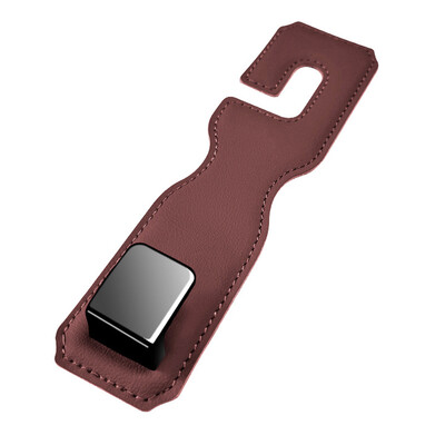 Κρυφός γάντζος καθίσματος αυτοκινήτου Στήριγμα κεφαλιού από δέρμα σουέτ Μαλακό κρεμαστό άγκιστρο 20kg Ανθεκτικό στη φθορά Αξεσουάρ κρεμάστρα πίσω σειράς