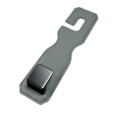 Κρυφός γάντζος καθίσματος αυτοκινήτου Στήριγμα κεφαλιού από δέρμα σουέτ Μαλακό κρεμαστό άγκιστρο 20kg Ανθεκτικό στη φθορά Αξεσουάρ κρεμάστρα πίσω σειράς