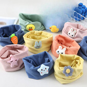 Dječja jesenska i zimska sezona, podebljana dječja navlaka za šal s crtićima, topli baršun otporan na vjetar, navlaka za vrat za dječake i djevojčice