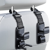 Podofo 2 buc. cârlig universal pentru tetiera pentru scaun, suport de depozitare pentru mașină, suport pentru scaunul din spate a vehiculului, cleme de agățare pentru cârlig pentru pachet de sac