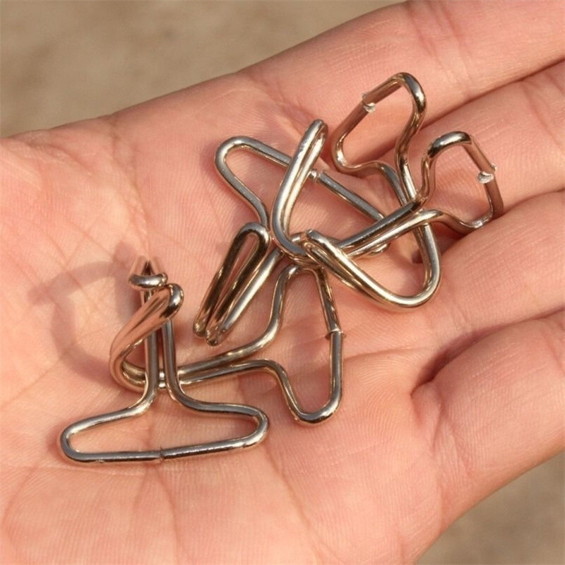 10 DB automatikus üléshuzat fém rögzítő az autósülés tartozékokhoz, szilvalemez fém kampós kártya, rögzített tokmány