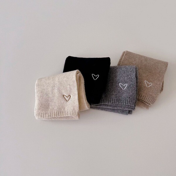 Eșarfă pentru copii Toamnă Iarnă Moda coreeană Copii tricotat Bavete pentru copii Broderie din lână Iarnă Versatilă Unisex Cald Fată Baiat Guler