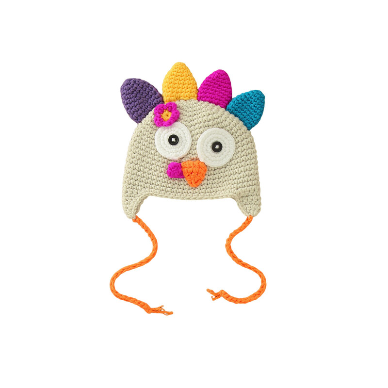 Kape za bebe Djevojčice Dojenčad Dječaci Djevojčice Dječja pletena kapa Pletena kapa za Dan zahvalnosti Pureća vunena kapa Ogrtač za djevojčice sa šeširom