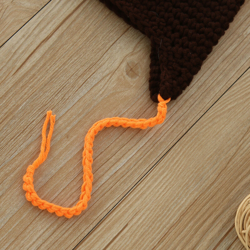 Kape za bebe Djevojčice Dojenčad Dječaci Djevojčice Dječja pletena kapa Pletena kapa za Dan zahvalnosti Pureća vunena kapa Ogrtač za djevojčice sa šeširom