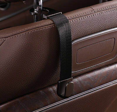 Universalus automobilio sėdynės kablys Automobilio pakabos krepšio organizatorius Kablio sėdynės galvos atramos laikiklis krepšiams Palto pakabinamas automobilio priedai