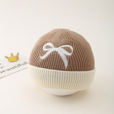 Új koreai baba sapka őszi téli meleg baba fiú lányok sapka motorháztető puha aranyos csípős csecsemő tipegő kötött gyerek sapka sapka