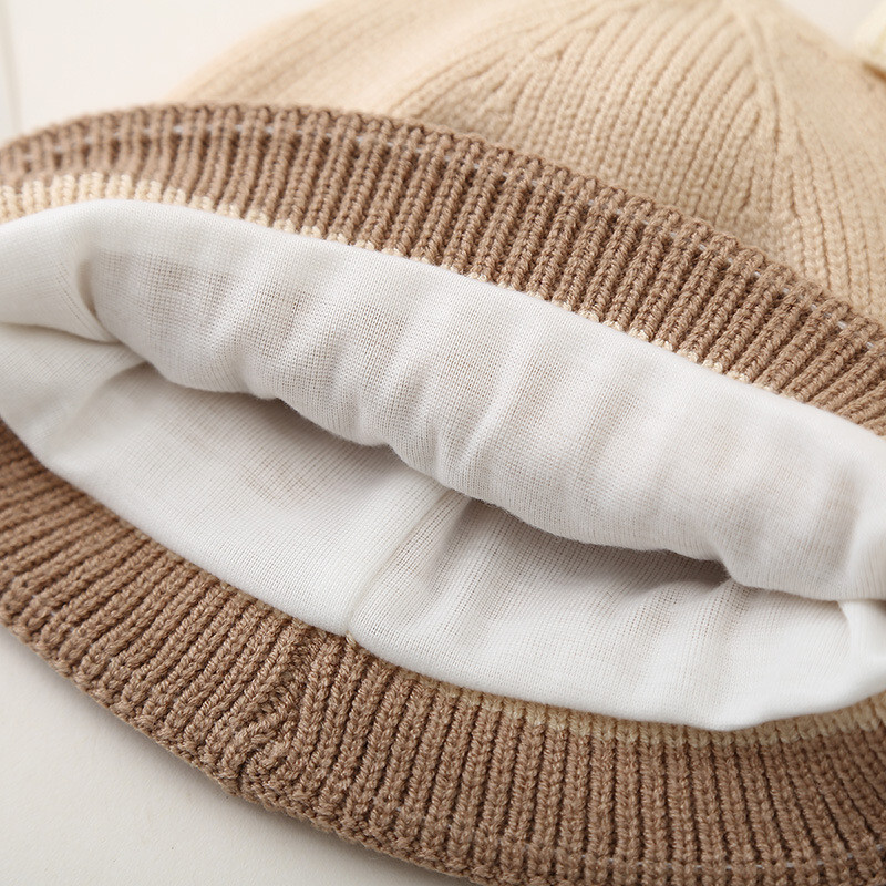 Új koreai baba sapka őszi téli meleg baba fiú lányok sapka motorháztető puha aranyos csípős csecsemő tipegő kötött gyerek sapka sapka