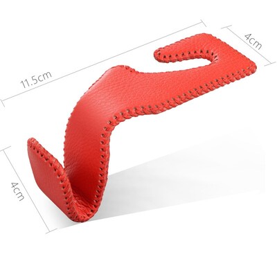 1db tároló tartó autós fejtámla horgokhoz akasztós pénztárcák automatikus rögzítő hátsó ülésrendező PU bőr hátsó fogasléc hordozható