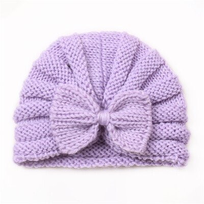 Pletená čiapka pre batoľatá a dojčatá, chlapci a dievčatá, čiapka Beaniess, pevná bavlnená mašľa s gumičkami, turban, čiapka na prvé narodeniny pre dievčatká