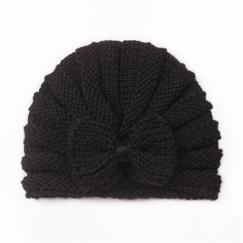 Pletená čiapka pre batoľatá a dojčatá, chlapci a dievčatá, čiapka Beaniess, pevná bavlnená mašľa s gumičkami, turban, čiapka na prvé narodeniny pre dievčatká