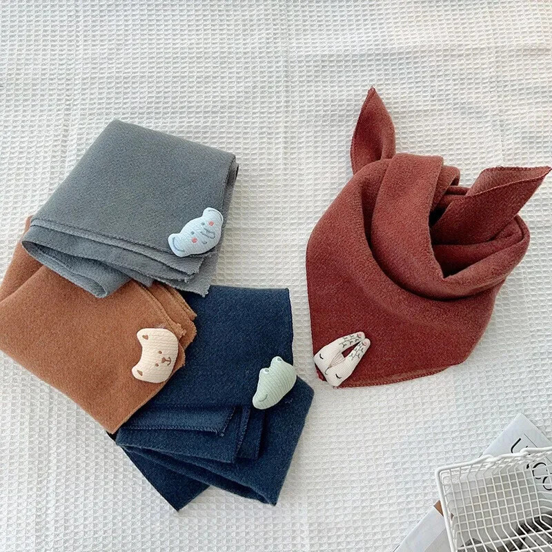 Dječji četvrtasti šalovi s crtanim filmovima Dječaci Djevojčice Zimski vanjski vjetrootporan Topli rubac Slatki slatki korejski šalovi za bebe