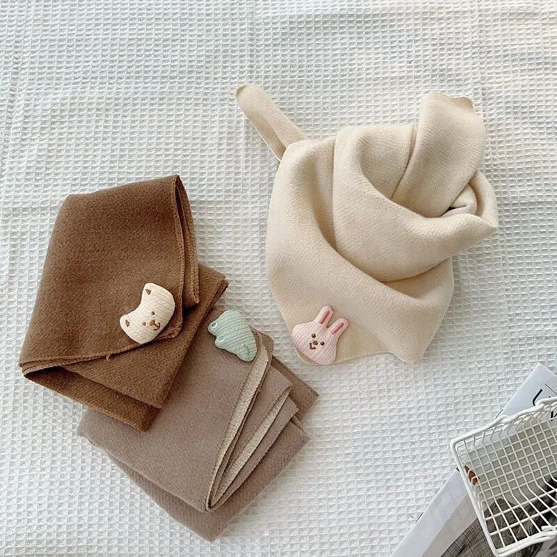 Dječji četvrtasti šalovi s crtanim filmovima Dječaci Djevojčice Zimski vanjski vjetrootporan Topli rubac Slatki slatki korejski šalovi za bebe
