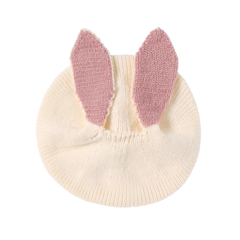 Pălărie pentru fete pentru sugari Bebeluși Fete Băieți Pălărie moale și caldă din tricot, iarnă, mozaic, șapcă de iepure, pălărie și eșarfă pentru fetiță