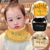 1-10 godina Dječji šal Jesen Zima Dječji šal Turban za dvostruku namjenu Slatki mačići s lažnim ovratnikom Korejski dječji pleteni dodaci za šalove