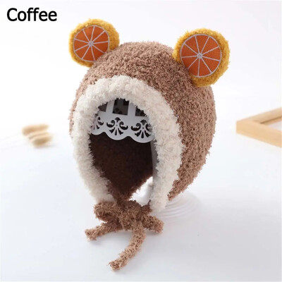 Berniukui Mergaitei Žieminės šiltos ausų apsaugos kepuraitės Kūdikiams Megztos Kepuraitės Kūdikiams Kepuraitės Kūdikiams Pupytė