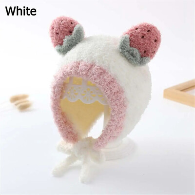 Berniukui Mergaitei Žieminės šiltos ausų apsaugos kepuraitės Kūdikiams Megztos Kepuraitės Kūdikiams Kepuraitės Kūdikiams Pupytė