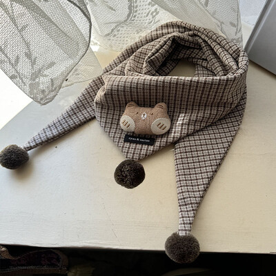 3-8 Y novi jesenski zimski šal za dječake djevojčice pleteni trokutasti šal vanjski topli dječji prigušivači dječji heklani dječji šal