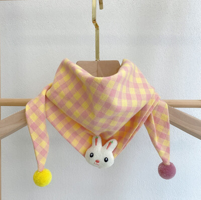 Eșarfă triunghiulară pentru bebeluși Cartoon Anime drăguț eșarfă din bumbac toamnă iarnă copii băieți fete moale pluș eșarfă caldă eșarfă în aer liber