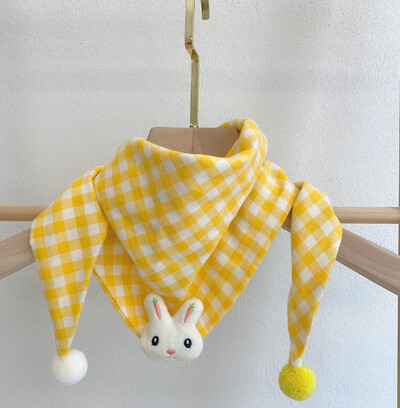 Eșarfă triunghiulară pentru bebeluși Cartoon Anime drăguț eșarfă din bumbac toamnă iarnă copii băieți fete moale pluș eșarfă caldă eșarfă în aer liber