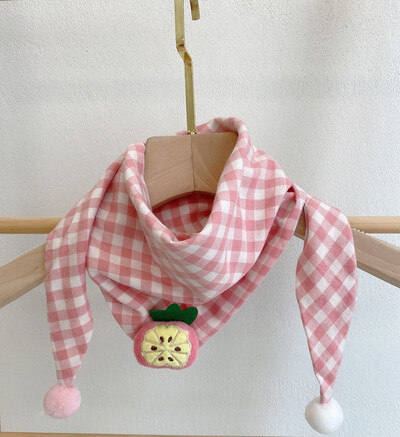 Eșarfă triunghiulară pentru bebeluși Cartoon Anime drăguț eșarfă din bumbac toamnă iarnă copii băieți fete moale pluș eșarfă caldă eșarfă în aer liber