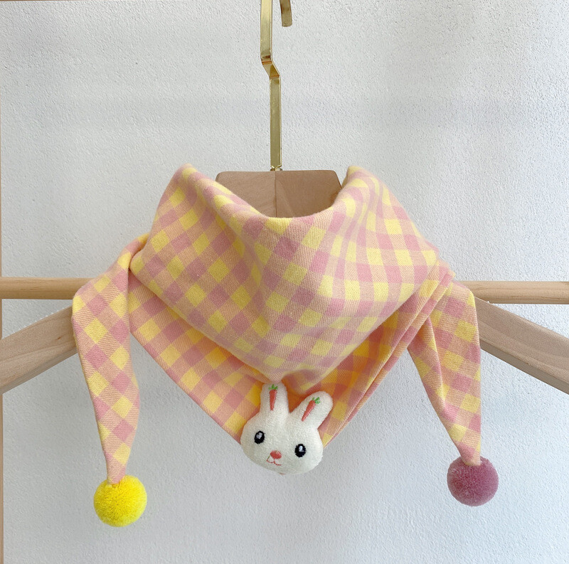 Eșarfă triunghiulară pentru bebeluși Cartoon Anime drăguț eșarfă din bumbac toamnă iarnă copii băieți fete moale pluș eșarfă caldă eșarfă în aer liber