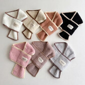 Dječje etikete Plišani šalovi Modni jednostavni jednobojni dječaci Djevojčice Dječji marame od flisa Zimski korejski dodaci za dječje šalove