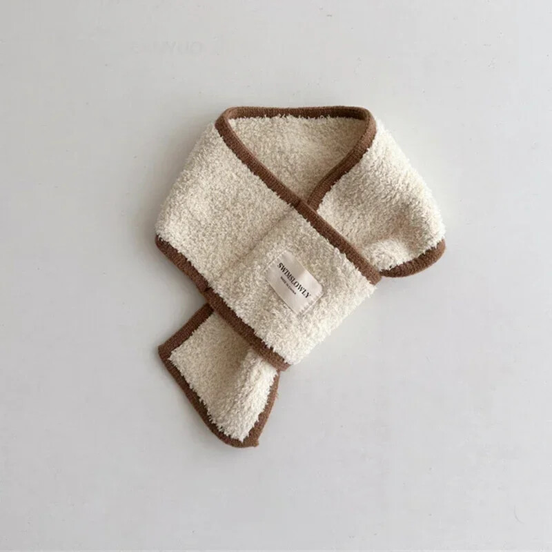 Dječje etikete Plišani šalovi Modni jednostavni jednobojni dječaci Djevojčice Dječji marame od flisa Zimski korejski dodaci za dječje šalove