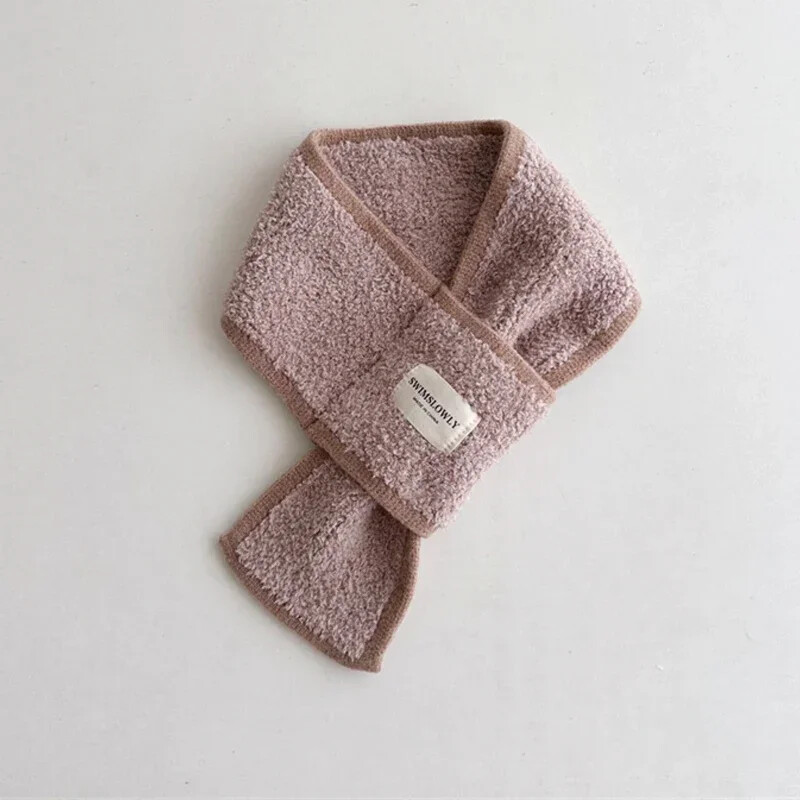 Dječje etikete Plišani šalovi Modni jednostavni jednobojni dječaci Djevojčice Dječji marame od flisa Zimski korejski dodaci za dječje šalove