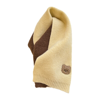 Bear Dječji pleteni šalovi Crtani korejski zimski dječji šalovi za djevojčice Dječaci Toplije oko vrata Dodaci za bebe 3-8Y