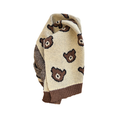 Bear Dječji pleteni šalovi Crtani korejski zimski dječji šalovi za djevojčice Dječaci Toplije oko vrata Dodaci za bebe 3-8Y