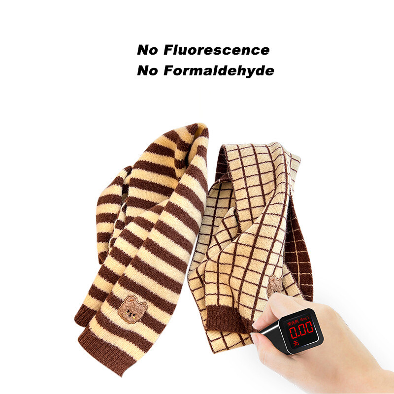 Bear Dječji pleteni šalovi Crtani korejski zimski dječji šalovi za djevojčice Dječaci Toplije oko vrata Dodaci za bebe 3-8Y