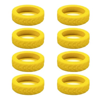 4/8 pakuotės silikoninė ratų apsauga, skirta bagažo triukšmo mažinimui Kelioninio bagažo rato dangčio sustorėjusių bagažo priedų