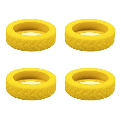 4/8 pakuotės silikoninė ratų apsauga, skirta bagažo triukšmo mažinimui Kelioninio bagažo rato dangčio sustorėjusių bagažo priedų