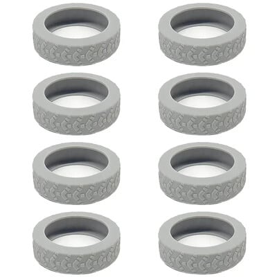 4/8 pakuotės silikoninė ratų apsauga, skirta bagažo triukšmo mažinimui Kelioninio bagažo rato dangčio sustorėjusių bagažo priedų