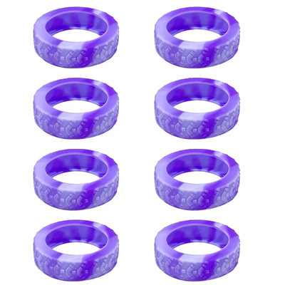 4/8 pakuotės silikoninė ratų apsauga, skirta bagažo triukšmo mažinimui Kelioninio bagažo rato dangčio sustorėjusių bagažo priedų