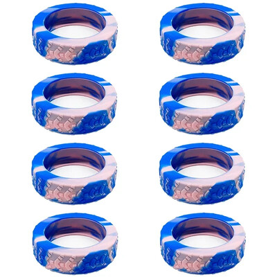 4/8 pakuotės silikoninė ratų apsauga, skirta bagažo triukšmo mažinimui Kelioninio bagažo rato dangčio sustorėjusių bagažo priedų