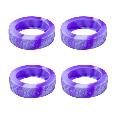 4/8 pakuotės silikoninė ratų apsauga, skirta bagažo triukšmo mažinimui Kelioninio bagažo rato dangčio sustorėjusių bagažo priedų