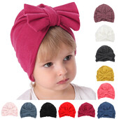 Naujagimių mergaičių berniukų Bowknot miego kepuraitė galvos apdangalai kepurė Žieminiai kūdikių vonios produktai Neutralūs kūdikių daiktai kūdikiams mergaičių įdegio kepurė kūdikių pirštinės