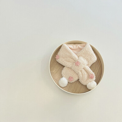 Jesen Zima Topli dječji dječji šal za dječake Djevojčice Slatke zvjezdice Janjeće runo Prsten s križnim vratom Prigušivač Dječji šalovi 2-6 godina