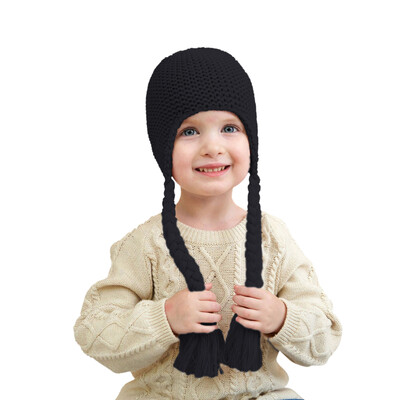 Kūdikių vilnos megztas kepurė Vienspalvis mezgimas Kūdikių vilnos kepurė pynimo ausys plius šilta vaikiška kepurė Baby Boy rudens kepurė 3 1 kepurė kūdikiui