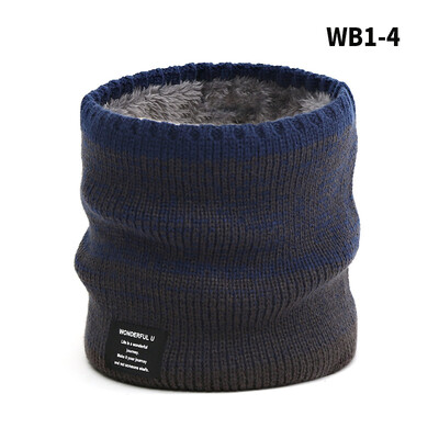 Téli gyapjú bélelt kötött nyakmelegítő sál Férfi Női Ifjúsági Fiúk Lányok Melegen Hideg időjárás Hó Sí