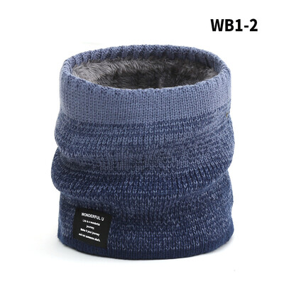 Téli gyapjú bélelt kötött nyakmelegítő sál Férfi Női Ifjúsági Fiúk Lányok Melegen Hideg időjárás Hó Sí