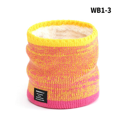 Téli gyapjú bélelt kötött nyakmelegítő sál Férfi Női Ifjúsági Fiúk Lányok Melegen Hideg időjárás Hó Sí