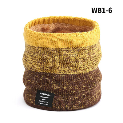 Téli gyapjú bélelt kötött nyakmelegítő sál Férfi Női Ifjúsági Fiúk Lányok Melegen Hideg időjárás Hó Sí