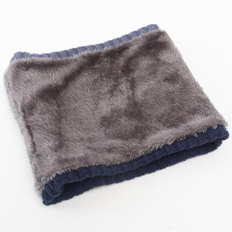 Téli gyapjú bélelt kötött nyakmelegítő sál Férfi Női Ifjúsági Fiúk Lányok Melegen Hideg időjárás Hó Sí