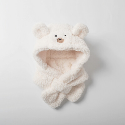 deer jonmi Zima u korejskom stilu za bebe, za djecu, deblje marame od flisa, topli šalovi s kapuljačom, crtići, naušnice za malu djecu, dječje marame za vrat i šešire